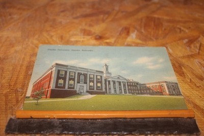 Postcard-X-Omaha University, Omaha, Neb.-Linen-Posted