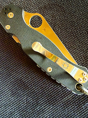 Spyderco Paramilitary 2 PM2 Taschenmesser G10 schwarz, Edelstahl Drop-Point