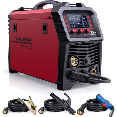 Schweißgerät MIG MAG MMA Lift TIG Spool Gun 7 in 1 200A inverter