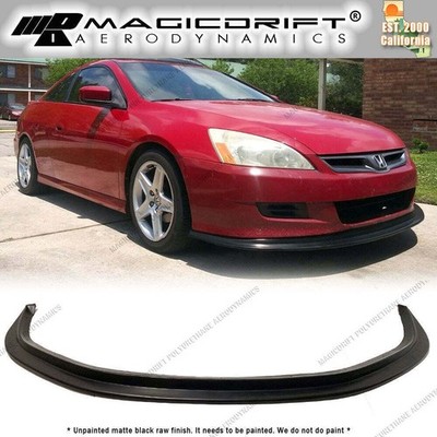 For 06-07 Honda Accord Coupe Front Bumper Lip Spoiler Chin Splitter MDA Style PU