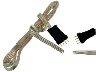 Rebaydo 2pcs Multi Color Male LED Light Harness