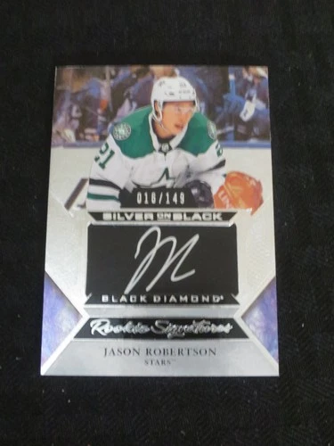 2020-21 Upper Deck Black Diamond Jason Robertson Rookie Autograph /149
