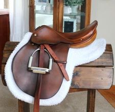 16.5" Crosby George Morris Hunterdon English Hunter/Jumper Saddle + Fittings