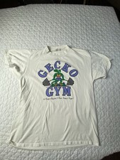 Vintage 1987 Gecko Gym Worlds Gym Hawaii Shirt, USA Made100% Cotton