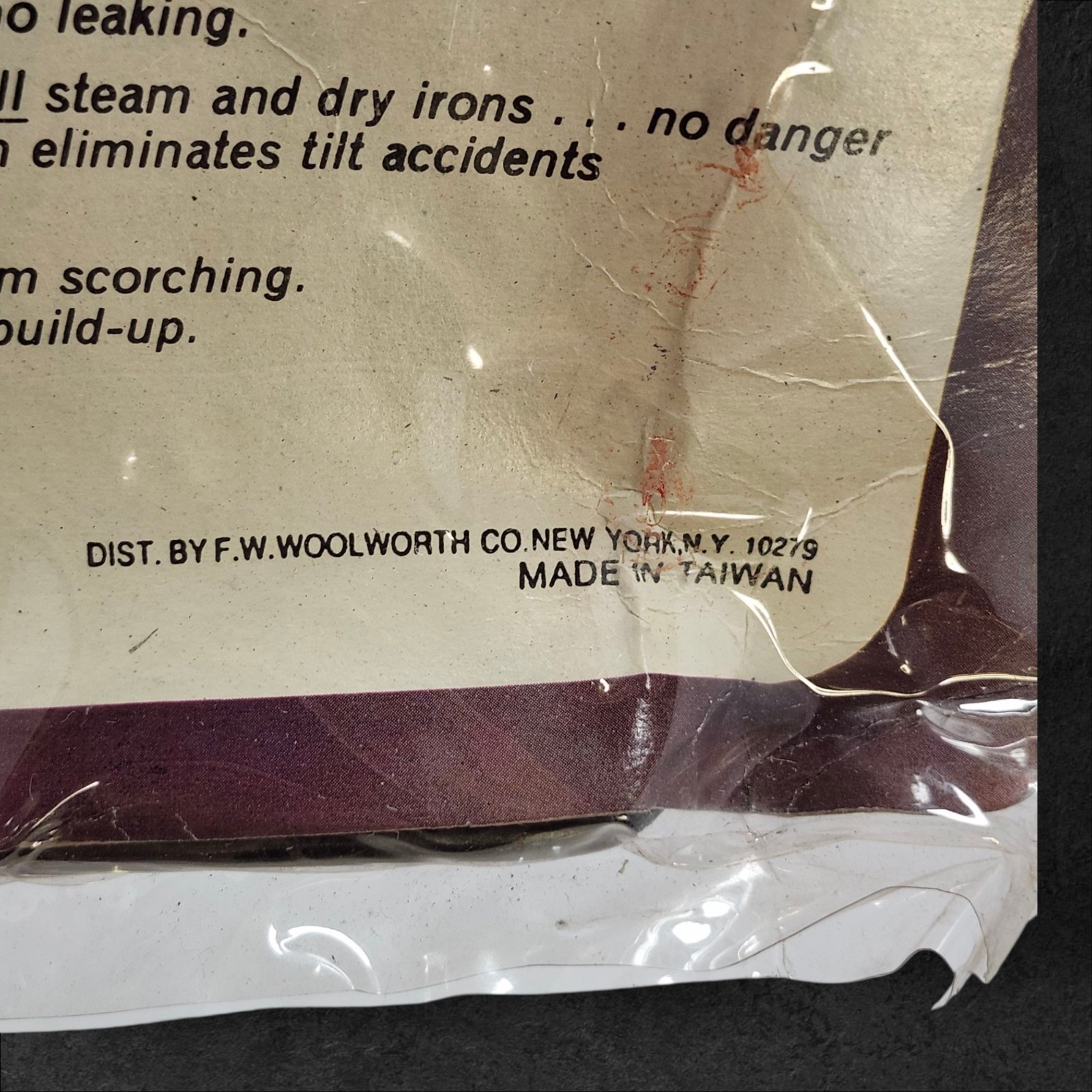 Vintage Woolworth Teflon Iron Rest NOS Sealed 1960s–70s Retro Laundry Tool Rare