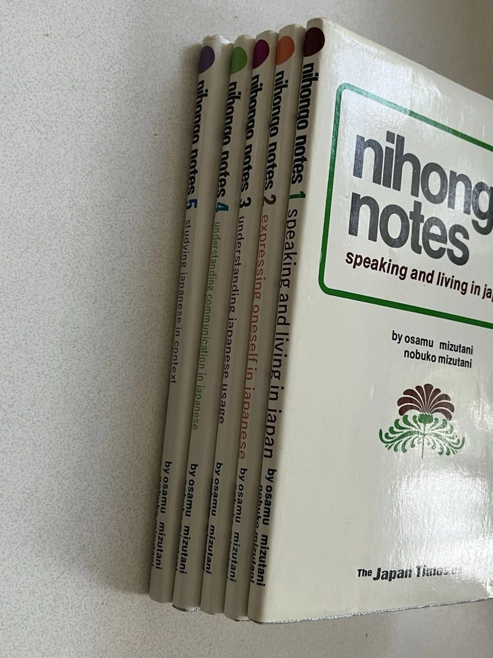 Nihongo Notes- Vol 1-5 -Speaking and Living in Japan Times Mizutani Grammar - Image 4 of 4