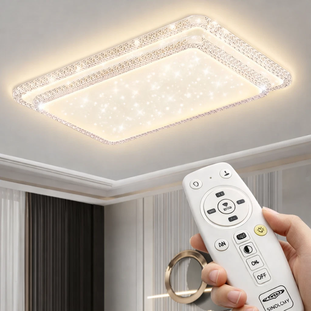 Plafoniera a led da interno moderna a soffitto forma quadrata lampada lampadario adatta per camera da letto salone soggiorno solotto cucina locali commerciali 60W - Vieni da Marco