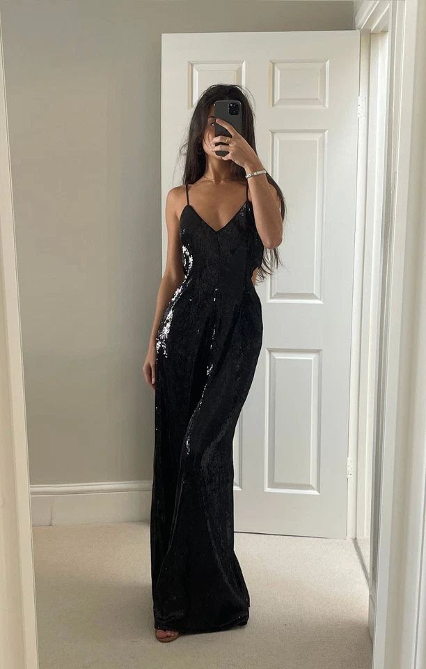 Mono recortado adornado Topshop para mujer en negro PVP £95 Foto 2 de 4