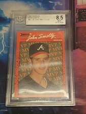 1990 Donruss - Bonus MVP John Smoltz #BC-12 Error Tom Glavine Pictured, BGS 8.5