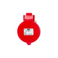 32A 4P Portable Steckdose 400V Rot IP44 Turbo Shark 224-6TT