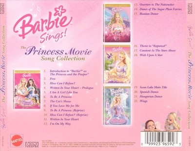 BARBIE BARBIE SINGS!: THE PRINCESS MOVIE SONG COLLECTION NEW CD