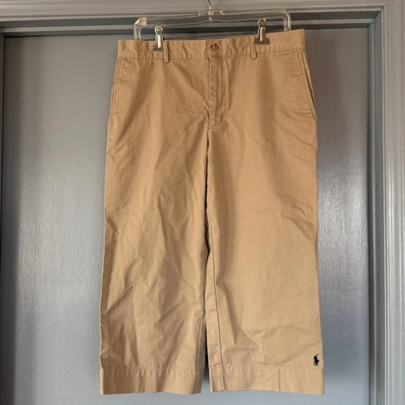 Ralph Lauren Sport Women's Tan Cotton Capris Pants sz 14
Opens in a new window or tab