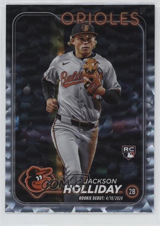 2024 Topps Update Rookie Debut Silver Crackle Foilboard Jackson Holliday 1q9o
