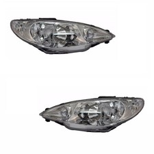 For Peugeot 206 Cc 1998-6/2003 Headlights Headlamps 1 Pair O/S & N/S