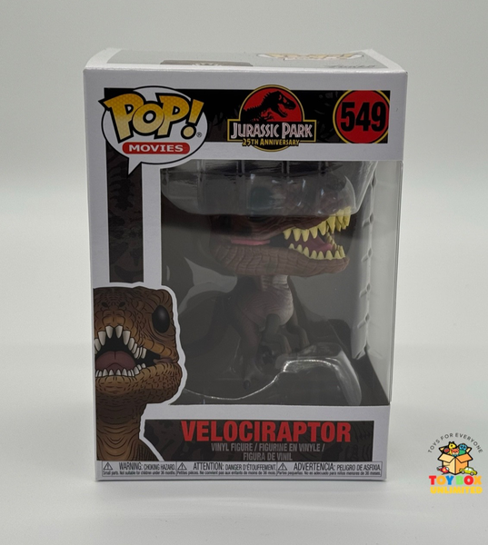 Funko Pop! Movies Jurassic Park Velociraptor #0549 - 25TH Anniversarie Neu & Ovp-image