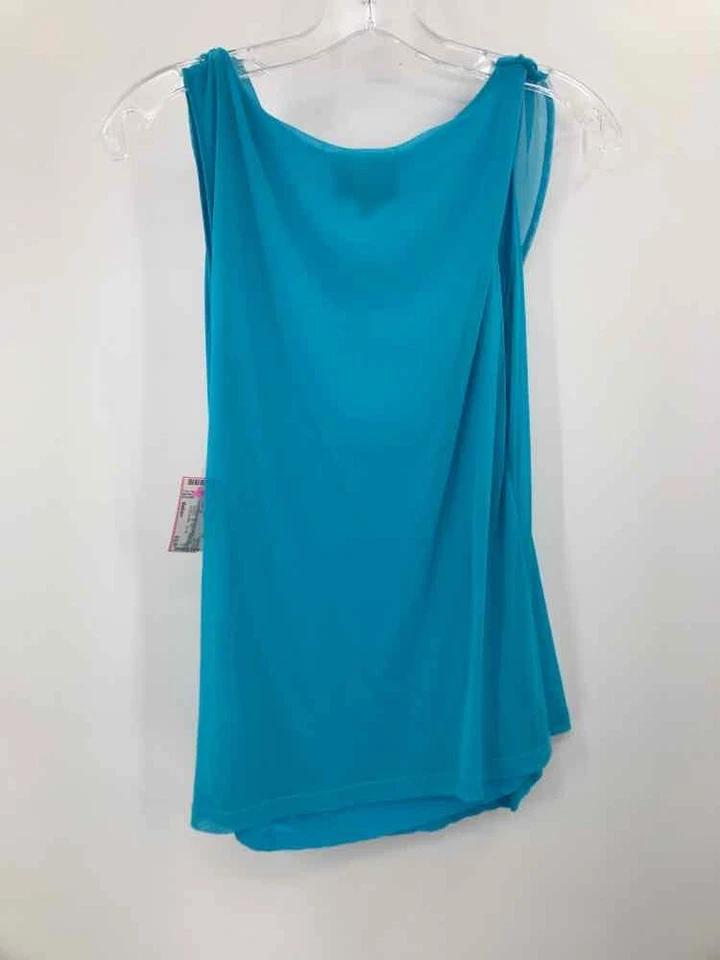 Pre-Owned Lynn Ritchie Blue Size Medium Tank Top - Image 2 of 3