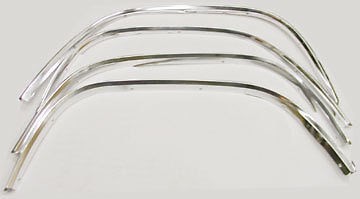 Wheel Well Opening Moldings Front & Rear 1967-72 Ford Pickup Truck