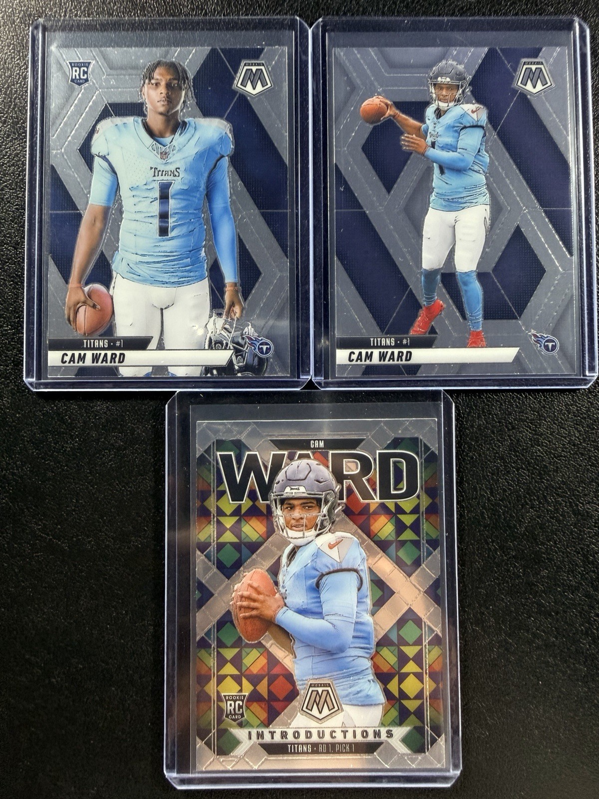 Cam Ward 2025 Panini Mosaic Introductions RC | Rookie Card Image Variation