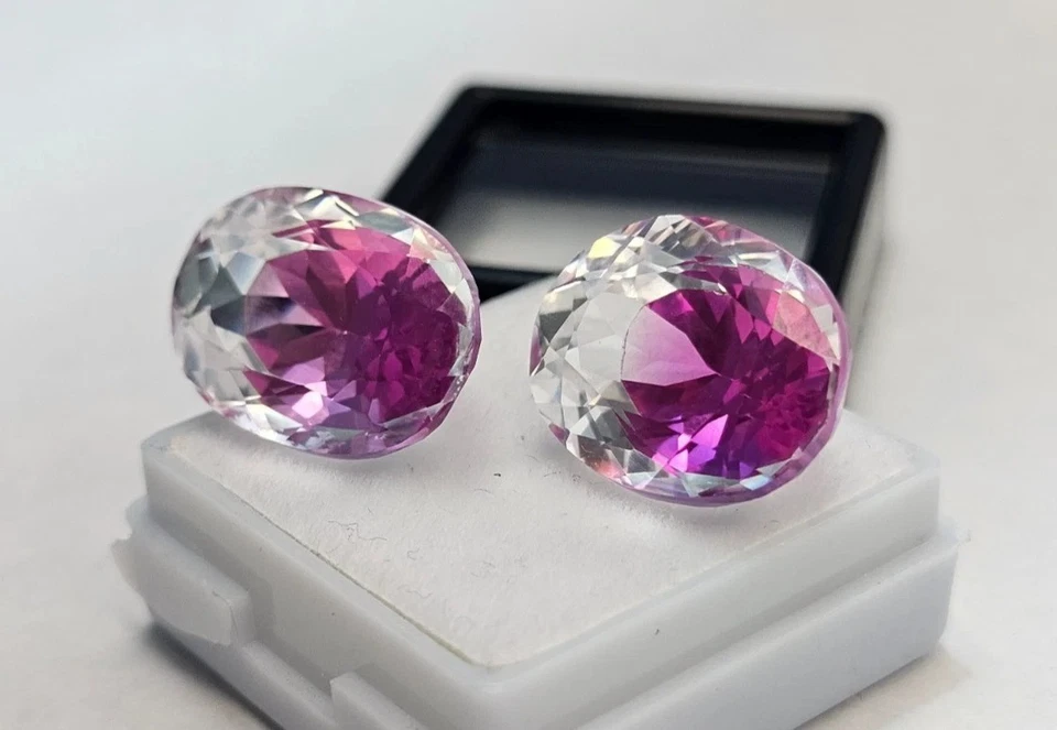 VVS Pitambari Sapphire Natural Oval Cut 34+ Ct EGL Certified Pair Gemstone - Image 4 of 4