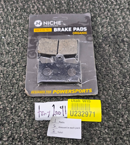 Niche Industries K-PAD-0330 Asbestos Free Brake Pads Organic For Powersports - Picture 6 of 6
