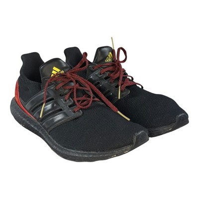 Adidas Sneakers Mens 12 Ultra Boost DNA Running Athletic Shoes Black Red Comfort