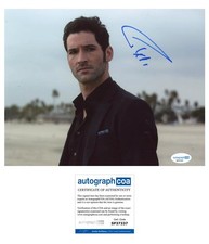 Tom Ellis "Lucifer" AUTOGRAPH Signed 'Lucifer Morningstar' 8x10 Photo F ACOA