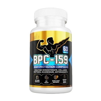 LUXRY Peptide Capsules with Creatine, Collagen & Magnesium, Gluten Free, 60ct