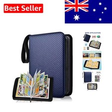 Trading Card Binder 4 Pocket, Collectible Trading Card Albums with 50 Removab...