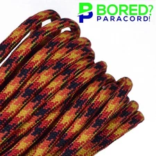 Flame - 100 FT - 550 Paracord Rope 7 strand Parachute Cord