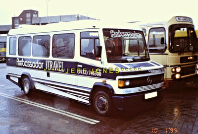 ORIGINAL BUSFOLIE 15858 - Ambassador MB.L609D / MASSANFERTIGUNG J399FNS Hanley 10.1.95