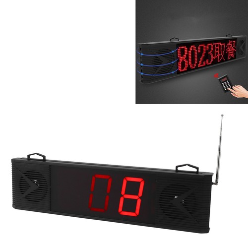A (EU Plug)Queue Calling System Loud Speaker Screen Display 3 Digits - Zdjęcie 5 z 12