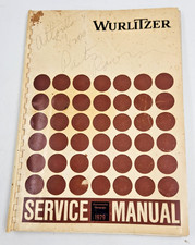 German Wurlitzer 1979 Jukebox Service Manual - Used Original