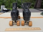 Sz 10 CHICAGO ROLLER SKATE CO Hyde Athletic Shoes Ware Bros Wood Wheels #8 Plate — photo 4