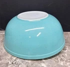 Vintage PYREX robins egg blue 10” Mixing Bowl #402 -1-1/2 Quart #403 2-1/2 Quart