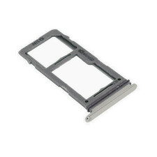 Single Sim Card Tray Holder Replacement for Samsung S10, S10e, S10 Plus SILVER