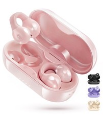 i21 Open Ear Clip On Earbuds Wireless Bluetooth Ear Clip Headphones with Mic,...