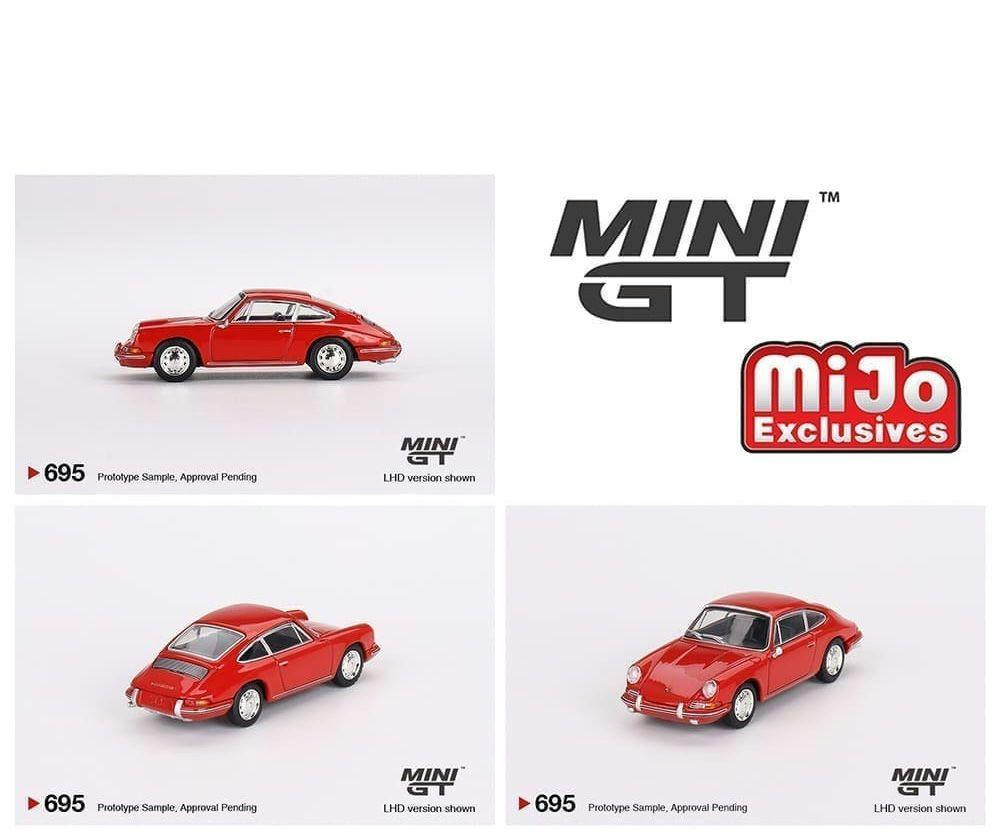 MINI GT Porsche 901 1963 Signal Red チェイス Mini GT 1:64 Porsche 901 1963 – Signal Red- Mijo Exclusives
