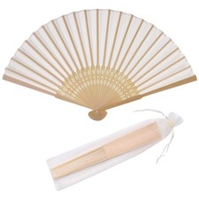 Imitated Silk Fans for Bridal Dancing - Pack of 24