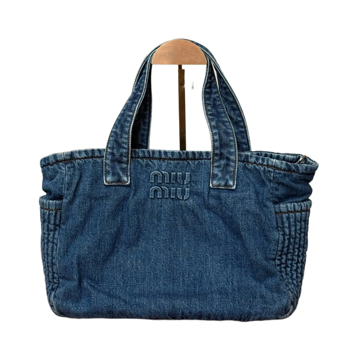 Miu Miu Tote Denim Exterior Bags & Handbags for Women for sale | eBay