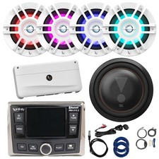 Infinity PRV-315.2 Gauge Hole Mount Receiver, 4x 6.5" Speakers, Subwoofer, Amp