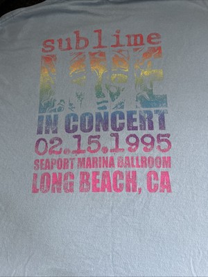 Rare Vintage 1995 Sublime In Concert Tour Long Beach T Shirt Size