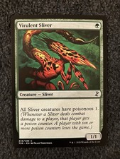 Magic The Gathering MTG - Virulent Sliver - Time Spiral Remastered