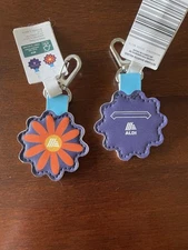 ALDI Gear Quarter Holder Keeper Keychain FLOWER