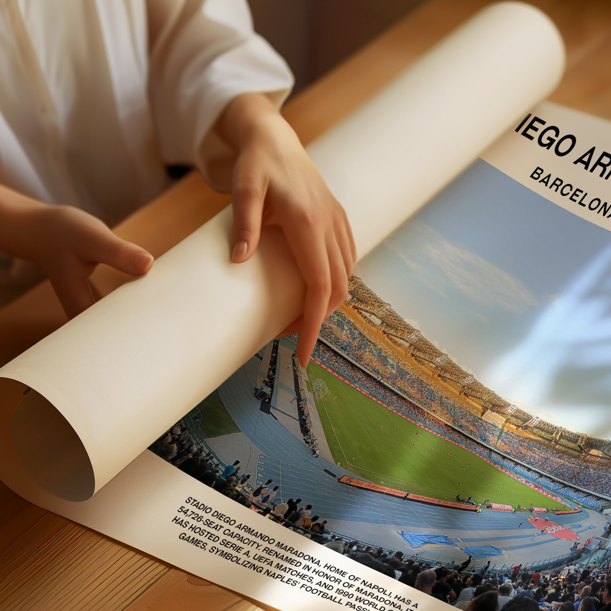 Poster A3 Diego Maradona – Édition 2025, Papier Brillant Premium, Neuf