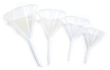 Eisco Labs 4 piece Plastic Funnel Set - 2 1/4...
