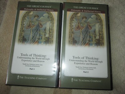 2 Sets The Great Courses DVD Learning Books Tools of Thinking Part 1 2