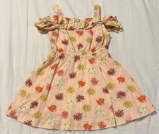 Janie and Jack Field of Flowers Cold Shoulder Dress Girls Size 2T