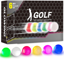 Glow in the Dark Golf Balls, Night Glowing Long Distance LED Golf Ball Colored,