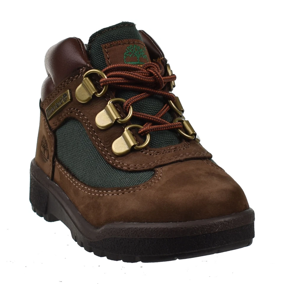 Timberland Baby Toddlers Field Boots Brown-Olive Green 16837 - Image 2 of 4