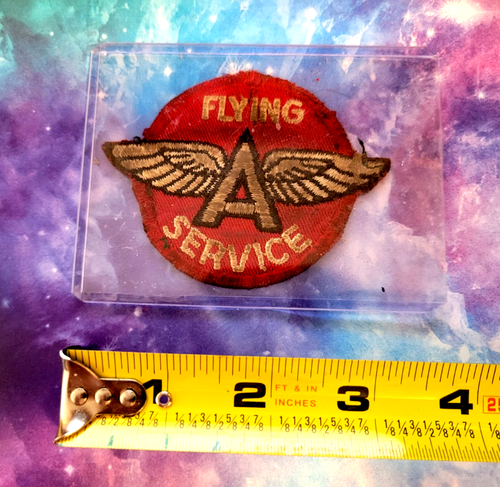 VIntage FLYING A Gas Station Logo Attendent / Mechanic Uniform Sew On Patch